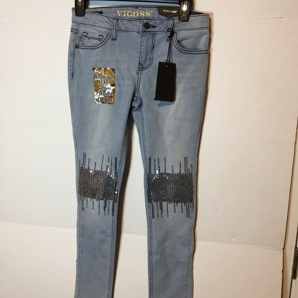 NWT Vigoss Girls The Jagger Skinny Jeans Size 12